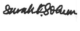 Sarah Solum signature